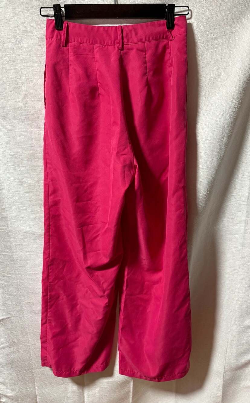 Hot Pink Wide Leg Pants - Picture 2 of 2